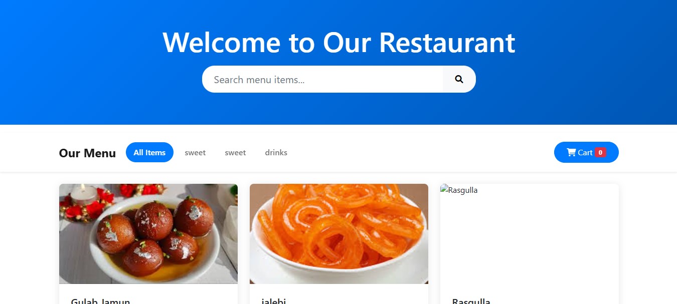 Restaurant QR Order System